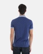 POLO 100% ALGODÓN REGULAR FIT COLOR AZUL ESTAMPADO
