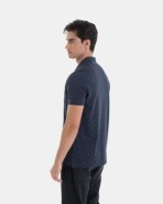 POLO PIQUÉ 100% ALGODÓN REGULAR FIT COLOR AZUL ESTAMPADO
