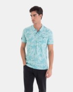 POLO PIQUÉ 100% ALGODÓN REGULAR FIT COLOR AZUL ESTAMPADO
