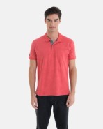 POLO 100% ALGODÓN REGULAR FIT COLOR ROJO ESTAMPADO