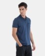 POLO 100% ALGODÓN REGULAR FIT COLOR AZUL ESTAMPADO