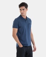 POLO 100% ALGODÓN REGULAR FIT COLOR AZUL ESTAMPADO