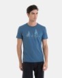CAMISETA DE HOMBRE DE ALGODÓN EN COLOR AZUL