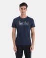 CAMISETA DE HOMBRE DE ALGODÓN EN COLOR AZUL