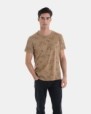 CAMISETA DE HOMBRE DE ALGODÓN ESTAMPADO PALMERAS