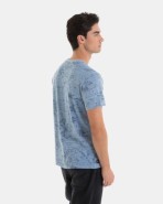 CAMISETA DE HOMBRE DE ALGODÓN ESTAMPADO HOJAS