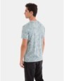 CAMISETA DE HOMBRE DE ALGODÓN ESTAMPADO HOJAS