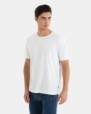 CAMISETA BÁSICA DE HOMBRE DE ALGODÓN COLOR BLANCO