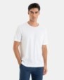 CAMISETA BÁSICA DE HOMBRE DE ALGODÓN COLOR BLANCO