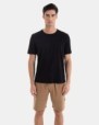 CAMISETA BÁSICA DE HOMBRE DE ALGODÓN COLOR NEGRO