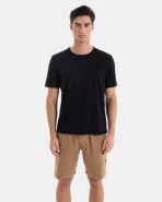 CAMISETA BÁSICA DE HOMBRE DE ALGODÓN COLOR NEGRO