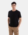 CAMISETA BÁSICA DE HOMBRE DE ALGODÓN COLOR NEGRO