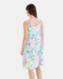 VESTIT DE PLATJA CURT DE TIRANTS ESTAMPAT FULLES MULTICOLOR