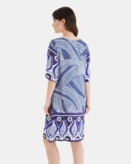 VESTIDO DE PLAYA CORTO DE MANGA FRANCESA ESTAMPADO