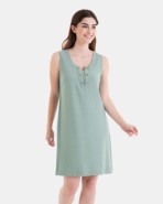 VESTIDO DE PLAYA CORTO SIN MANGAS
