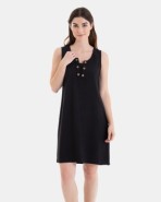 VESTIDO DE PLAYA CORTO SIN MANGAS