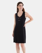 VESTIDO DE PLAYA CORTO SIN MANGAS