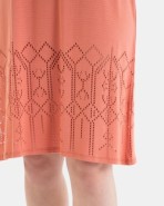 VESTIDO DE PLAYA CORTO SIN MANGAS EN TEJIDO CALADO