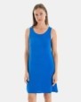 VESTIDO DE PLAYA CORTO DE TIRANTES LISO