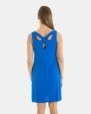 VESTIDO DE PLAYA CORTO DE TIRANTES LISO