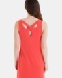 VESTIDO DE PLAYA CORTO DE TIRANTES LISO