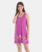 CAMISÓN CORTO SIN MANGAS ESTAMPADO FRUTAS