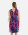 VESTIDO DE PLAYA CORTO SIN MANGAS ESTAMPADO HOJAS