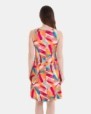VESTIDO DE PLAYA CORTO DE TIRANTES ESTAMPADO MULTICOLOR