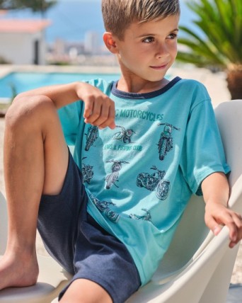 PIJAMA CORTO DE NIÑO DE...