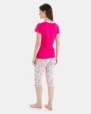 PIJAMA PIRATA DE MUJER ESTAMPADO CORAZONES