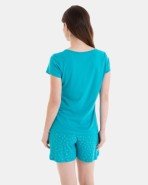 PIJAMA CORTO DE MUJER ESTAMPADO MARIPOSAS