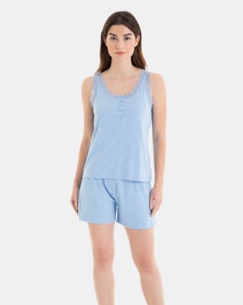 PIJAMA CORTO DE MUJER DE...