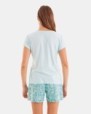 PIJAMA CORTO DE MUJER ESTAMPADO FLORES