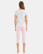 PIJAMA PIRATA DE MUJER ESTAMPADO CORAZONES
