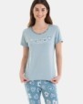 PIJAMA DE MUJER PANTALÓN LARGO Y ESTAMPADO CORAZONES