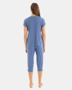 PIJAMA PIRATA DE MUJER ESTAMPADO BELIEVE TEJIDO BAMBÚ