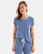 PIJAMA PIRATA DE MUJER ESTAMPADO BELIEVE TEJIDO BAMBÚ