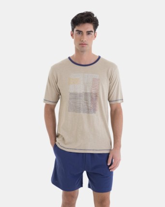 PIJAMA CORTO DE HOMBRE 100%...