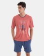 PIJAMA CORTO DE HOMBRE DE PUNTO ESTAMPADO SAILOR