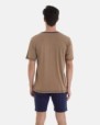 PIJAMA CORTO DE HOMBRE DE ALGODÓN Y VISCOSA ESTAMPADO