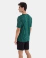 PIJAMA CORTO DE HOMBRE DE ALGODÓN Y VISCOSA MICRO ESTAMPADO
