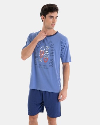 PIJAMA CORTO DE HOMBRE DE...