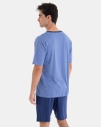 PIJAMA CORTO DE HOMBRE DE ALGODÓN Y MODAL ESTAMPADO SEA