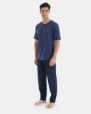PIJAMA DE HOMBRE DE PUNTO MICRO ESTAMPADO Y PANTALÓN LARGO