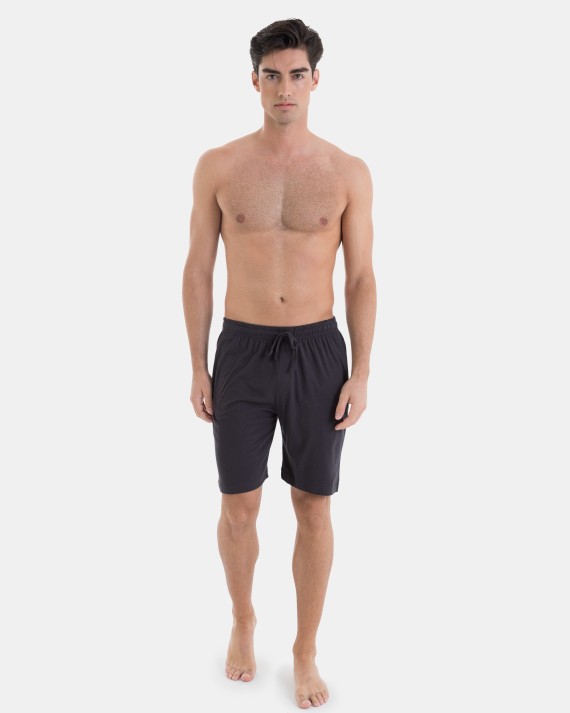 PANTALÓN CORTO DE PIJAMA DE HOMBRE EN COLOR GRIS