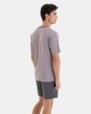 PIJAMA CORTO DE HOMBRE DE PUNTO JACQUARD EN COLOR GRIS