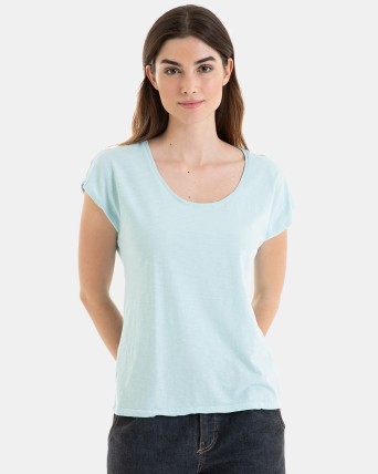 CAMISETA BÁSICA DE MUJER...