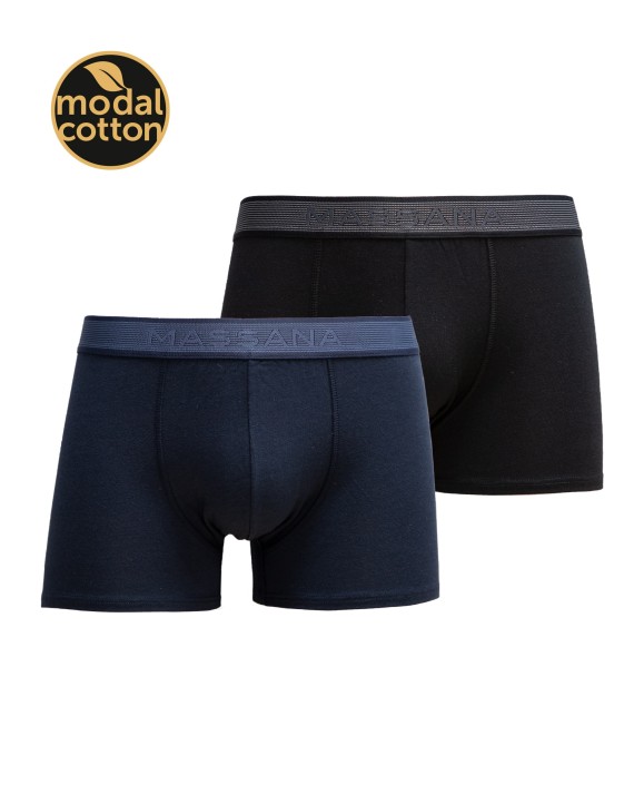PACK 2 BÓXERS HOMBRE TEJIDO ALGODÓN Y MODAL