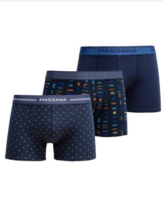 PACK 3 BÒXERS BLAU...