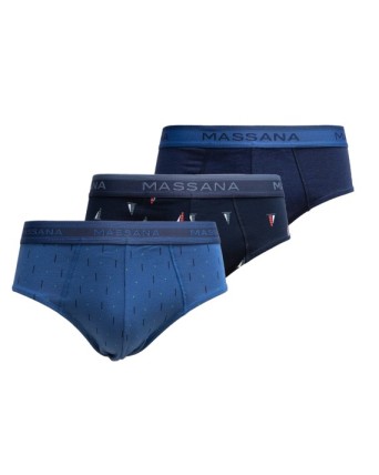 PACK 3 ESLIPS BLAU...